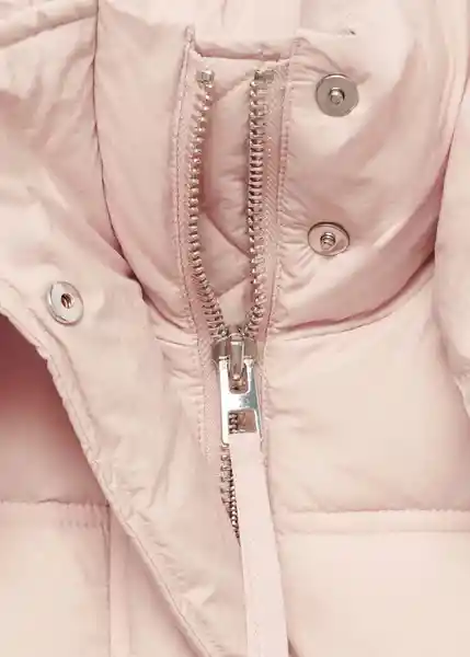 Chamarra Anorak Nepal Rosa Pastel Talla XS Mujer Mango