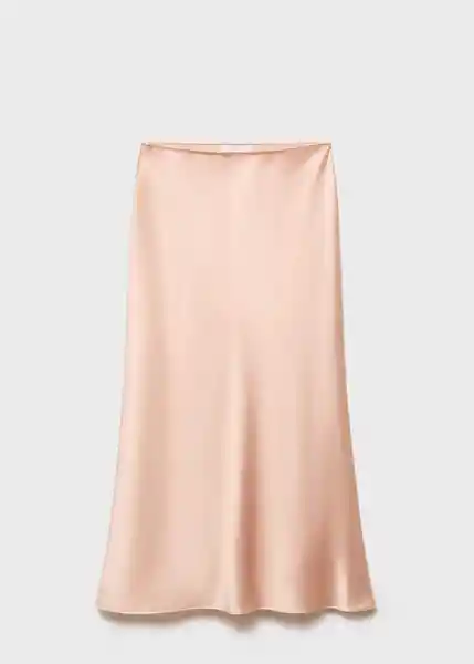 Falda Mia2 Salmón Talla S Mujer Mango