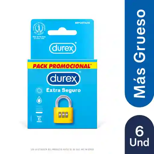 Durex Preservativos de Látex Mas Grueso 