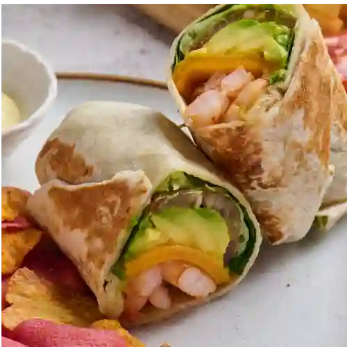 Wraps Camarones y Aguacate