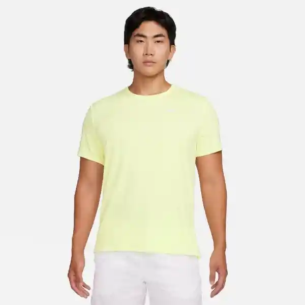 Nike Camiseta Uv Miler Manga Corta Para Hombre Verde Talla M