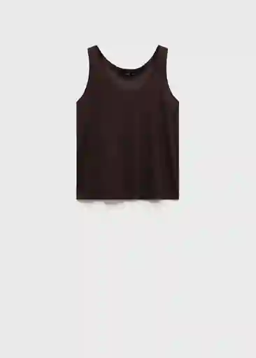 Top Lini Marrón Talla XS Mujer Mango