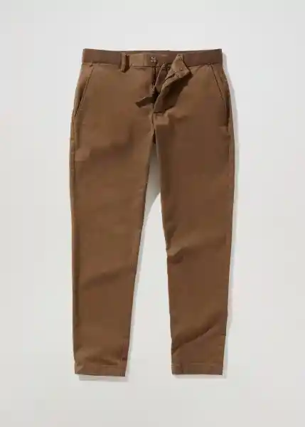 Pantalón Prato Tabaco Talla 44 Hombre Mango