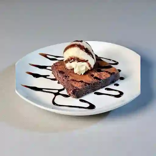 Brownie con Helado
