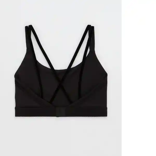 Top Aerie Negro Talla: LARGE American Eagle