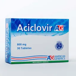 Aciclovir American Generics Tabletas 800Mg