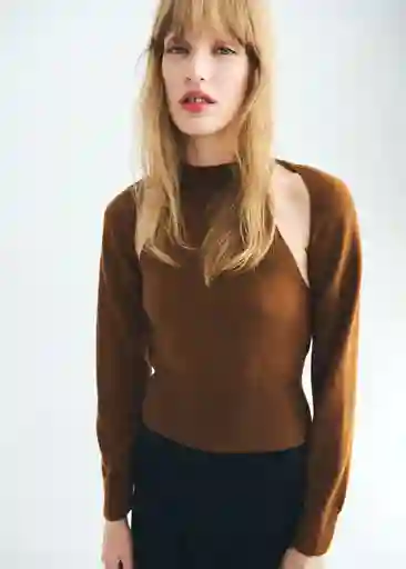 Jersey Double Camel Talla S Mujer Mango