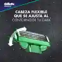 Gillette Mach3 Sensitive Máquina de Afeitar Recargable 1 Unidad + 2 Cuchillas de Afeitar 1 Kit