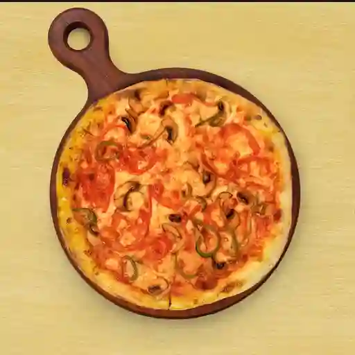 Pizza vegetariana med