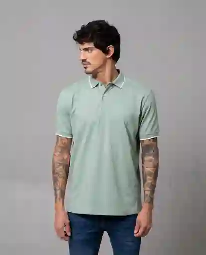 Camiseta Polo Iconica Hombre Verde Golfo Medio T XXL 34589 Rifle