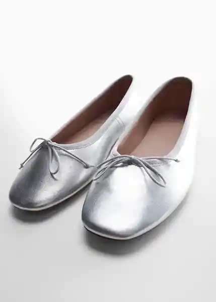 Zapatos Paso Plata Talla 36 Mujer Mango