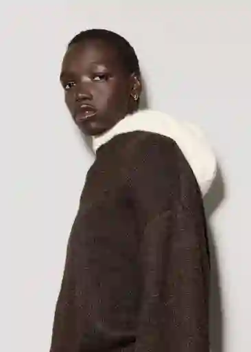 Saco Jersey Alpi Chocolate Talla L Mujer Mango