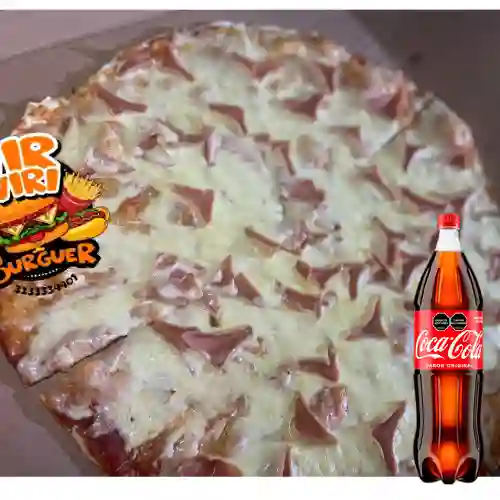 Combo Pizza Jamon&Queso 30cm +Cocacola Orig 1.5l