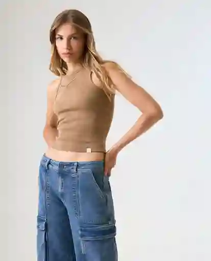 Camiseta Mujer Beige Talla XS 602G009_BEI151220 Americanino