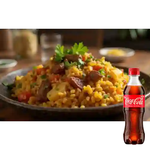 Combo Arroz Paisa + Coca Cola Original 400ml