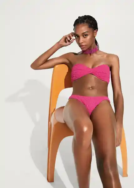 Braga Pami Fucsia Talla S Mujer Mango