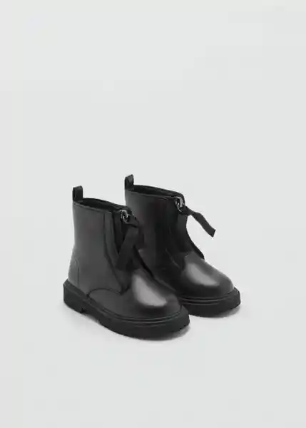 Botines Hermib Negro Talla 28 Niñas Mango
