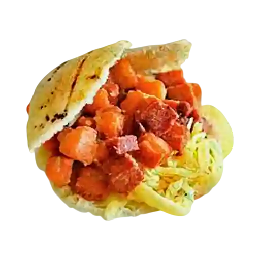 Arepa con Chicharrón