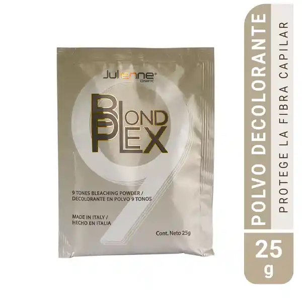 Polvo Decolorante Julienne Blond Plex 9 Tonos Caja X 12 Sobres C/u