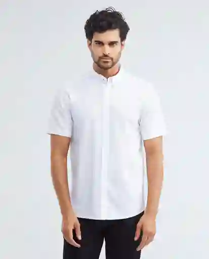 Shirt Botton Down M/c Blanco 0 Claro Talla L Hombre Chevignon