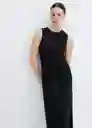 Vestido Fertina Negro Talla 25 Mujer Mango