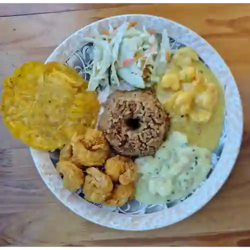 Triple (Camarón, Ajillo, Apanados y Encocados)