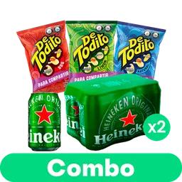 Combo 3 Pack de Todito + 6Pack Heineken
