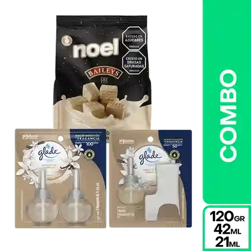 Combo Mamá Galleta Noel Baileys + Glade Aceites Abrazos Vainilla