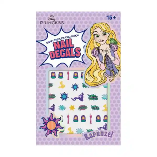 Calcomanía de Uñas Serie Disney Princess Rapunzel Miniso