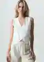 Camisa Alana Mujer Crudo Puro Claro T S 012G358 Naf Naf