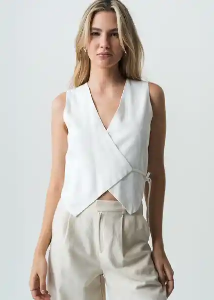 Camisa Alana Mujer Crudo Puro Claro T S 012G358 Naf Naf