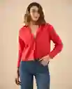 Camisa Hibisco Rojo Medio Talla L 412G016 Esprit