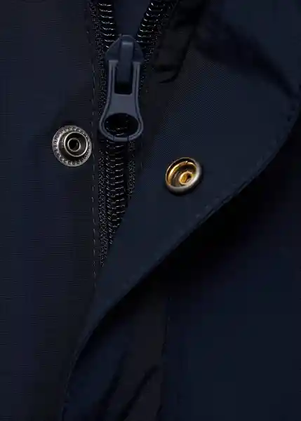 Abrigo Parka Fernando Navy Talla 07 Niños Mango