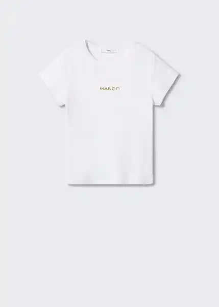 Camiseta Pstmango Blanco Talla S Mujer Mango