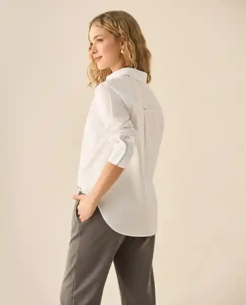 Camisa Blanco Radiante Claro Talla L 413G022 Esprit