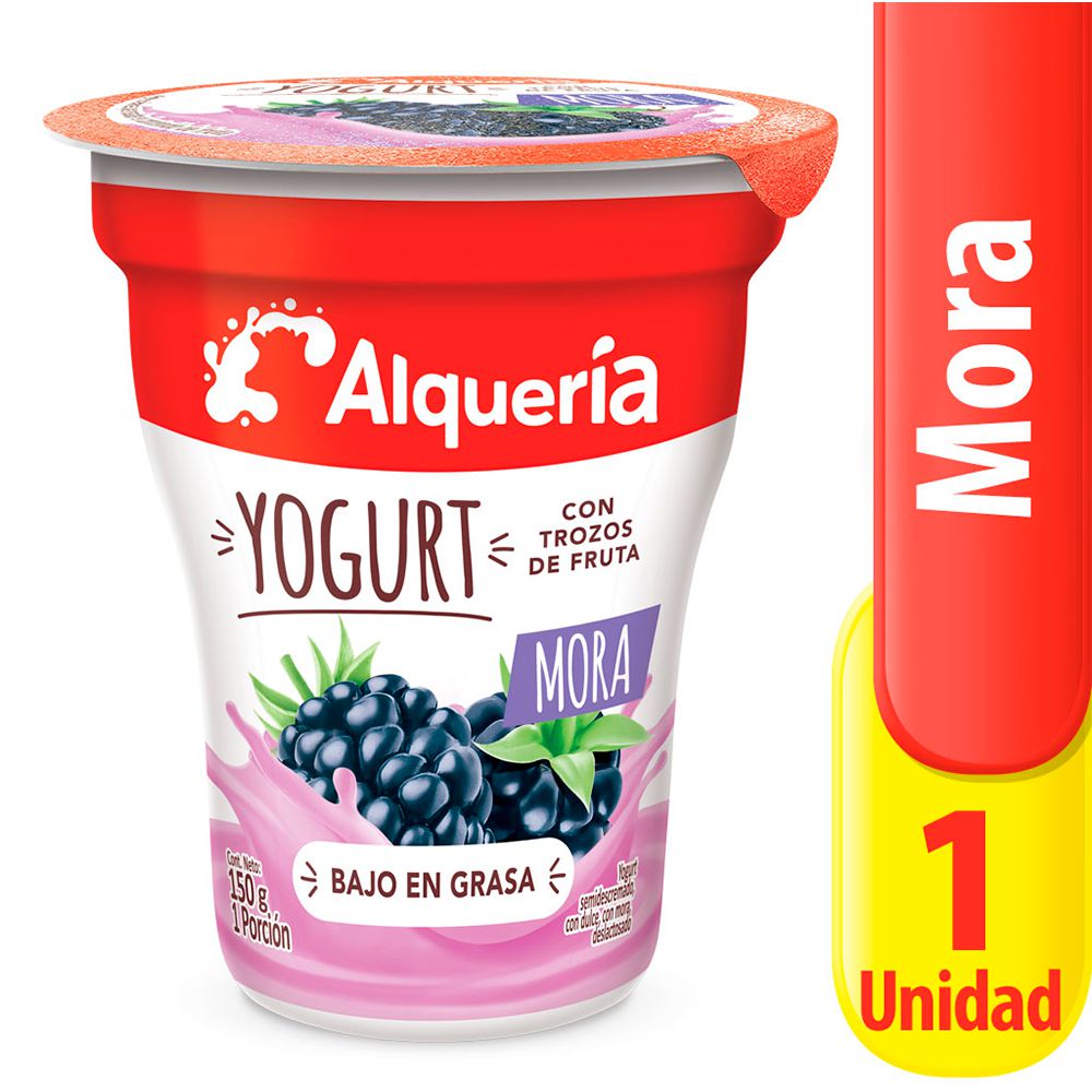 Alquería Yogurt con Trozos de Mora 150 g