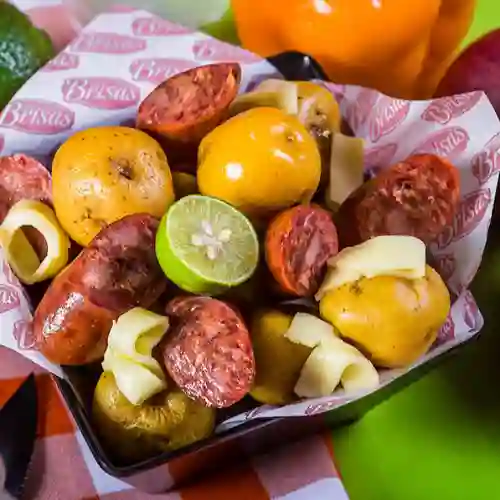 Papá Criolla con Chorizo
