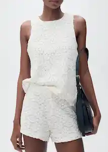 Short Goose Off White Talla S Mujer Mango