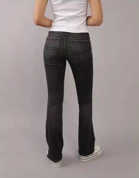 Jean Mujer Negro Talla 6 LONG 5287081 American Eagle