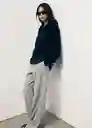 Pantalón Bowery Gris Talla 38 Mujer Mango