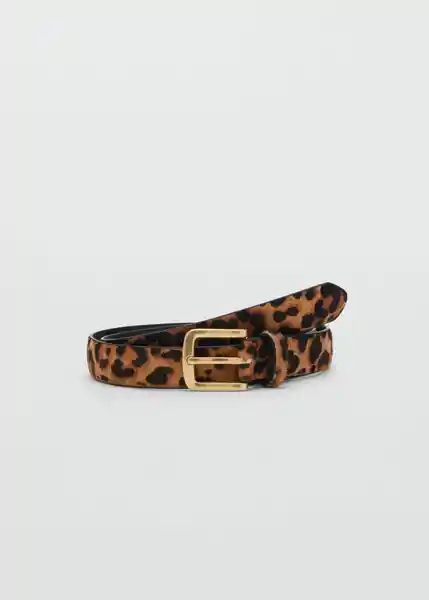 Cinturón Leo2 Marron Talla S Mujer Mango