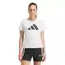 Adidas Camiseta Run it Tee Blanco Para Mujer Talla XS