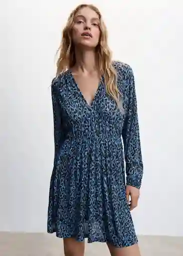 Vestido Lacasa 2 Azul Talla XS Mujer Mango