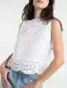  Camisa Crudo Puro Claro Mujer Talla L Naf-Naf 
