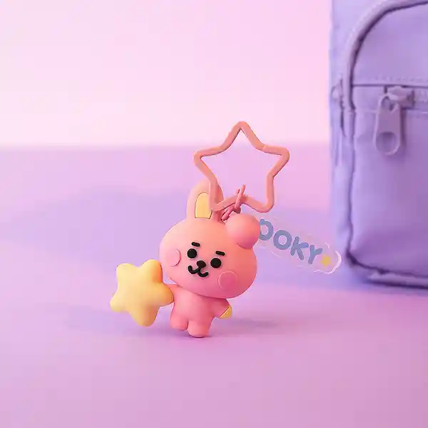 Llavero Luminoso Led  Baby Cooky Serie Bt21 Miniso