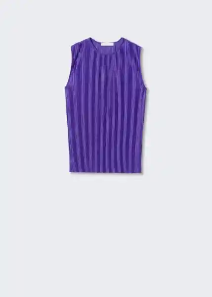 Top Veronab-A Violeta Talla S Mujer Mango