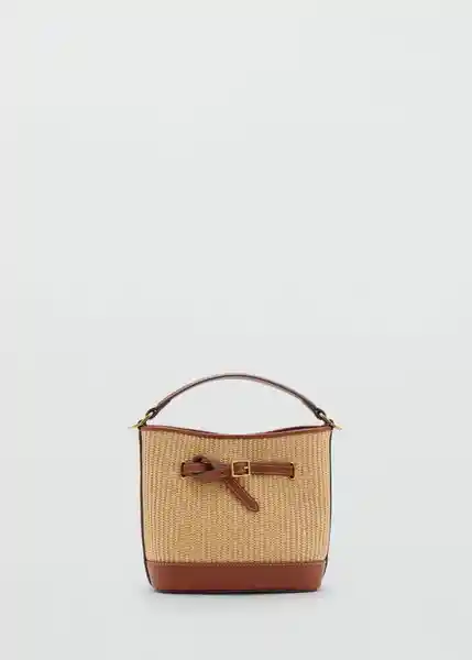 Bolso P Mateo Cuero Talla 99 Mujer Mango