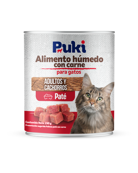 Puki Alimento Húmedo Con Carne Para Gatos 290 g