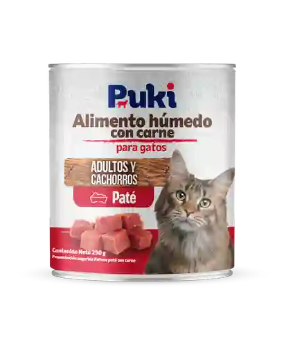 Puki Alimento Húmedo Con Carne Para Gatos