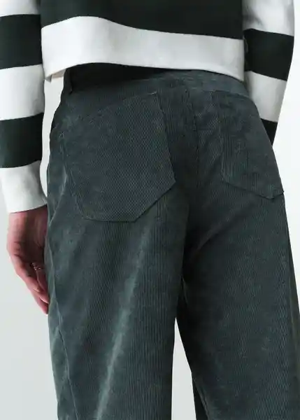 Pantalón Adri Mujer Verde Hidai Ultraoscuro Talla 12 433G358 Naf Naf
